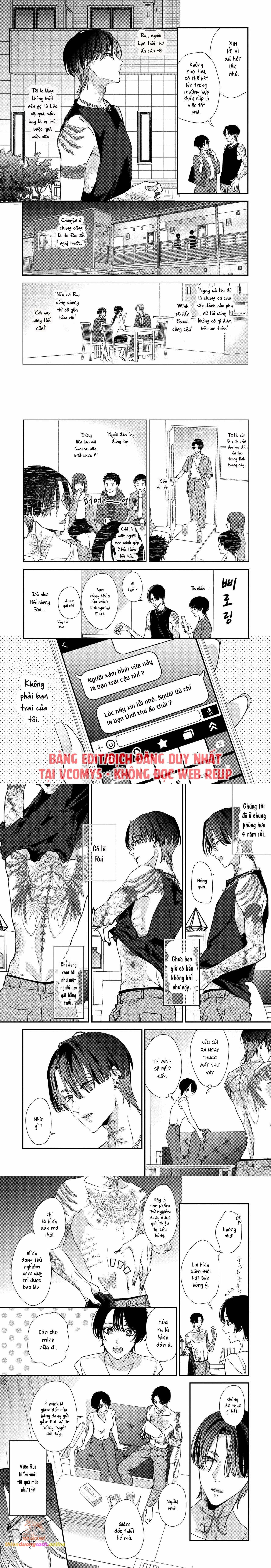 [ 18+ ] Thật Khó Để Bị Ràng Buộc Bởi Một Người Bạn Thời Thơ Ấu Có Hình Xăm Chương 1 page 3 - Giả Dược