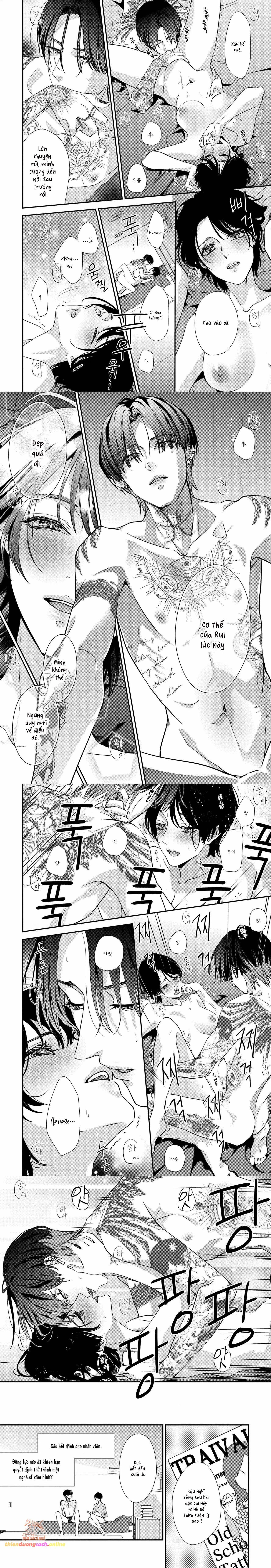 [ 18+ ] Thật Khó Để Bị Ràng Buộc Bởi Một Người Bạn Thời Thơ Ấu Có Hình Xăm Chương 1 page 9 - Giả Dược