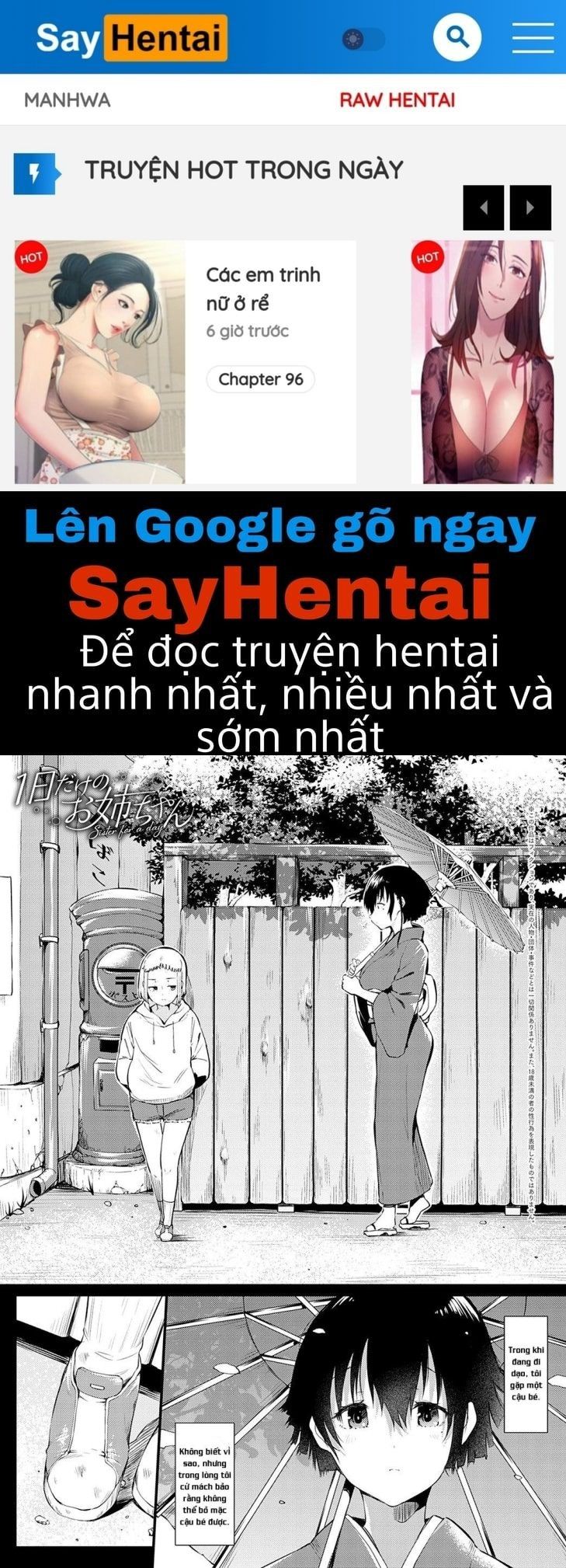 đọc truyện 1-nichi Dake No Onee-chan Oneshot ảnh 1 tại Giả Dược