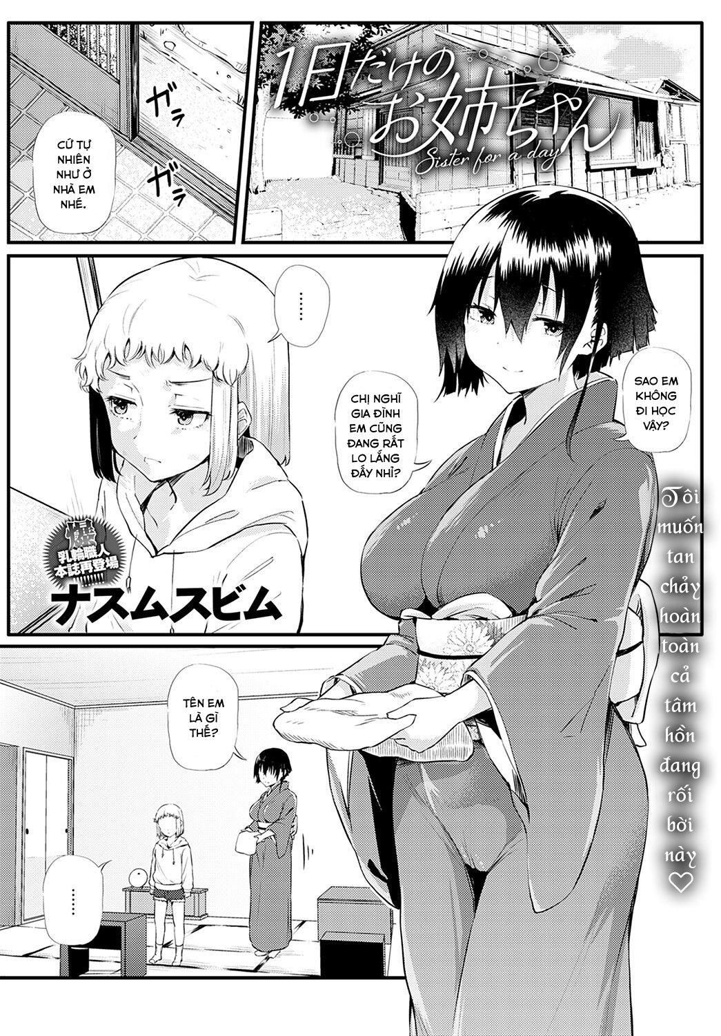 đọc truyện 1-nichi Dake No Onee-chan Oneshot ảnh 2 tại Giả Dược