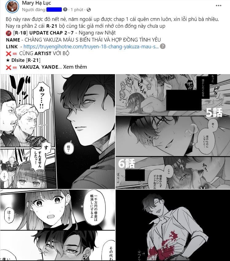 đọc truyện [18+] Chàng Yakuza Máu S Biến Thái Và Hợp Đồng Tình Yêu Chương 7.1 ảnh 3 tại Giả Dược
