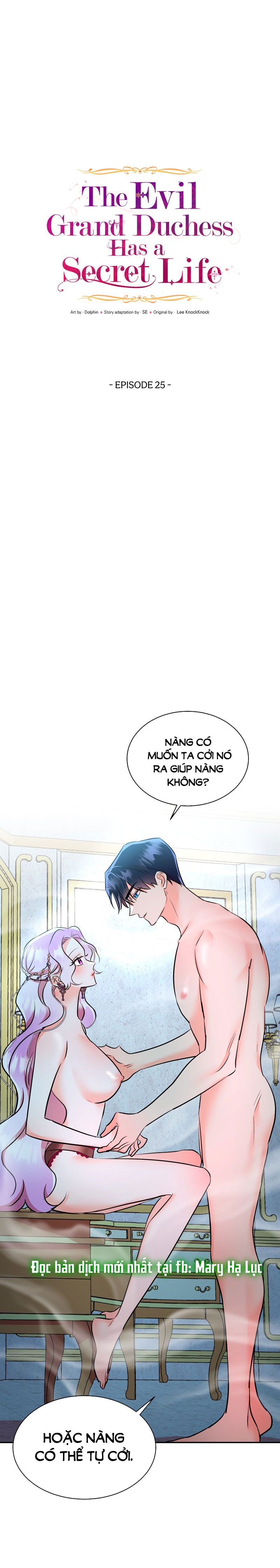 đọc truyện [18+] Cuộc Đời Bí Ẩn Của Đại Công Tước Phu Nhân Phản Diện Chương 25 ảnh 1 tại Thiên Thai Truyện