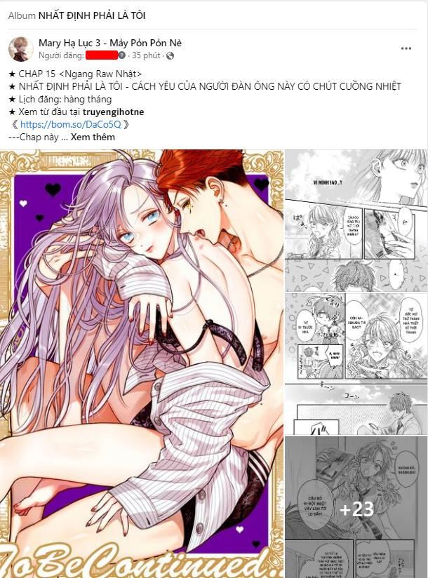 đọc truyện [18+] Nhất Định Phải Là Tôi - Cách Yêu Của Người Đàn Ông Này Có Chút Cuồng Nhiệt Chương 15.1 ảnh 1 tại Giả Dược