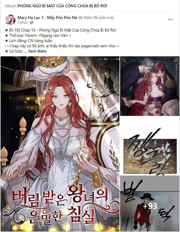 đọc truyện [18+] Phòng Ngủ Bí Mật Của Công Chúa Bị Bỏ Rơi Chương 16.1 ảnh 1 tại Thiên Thai Truyện