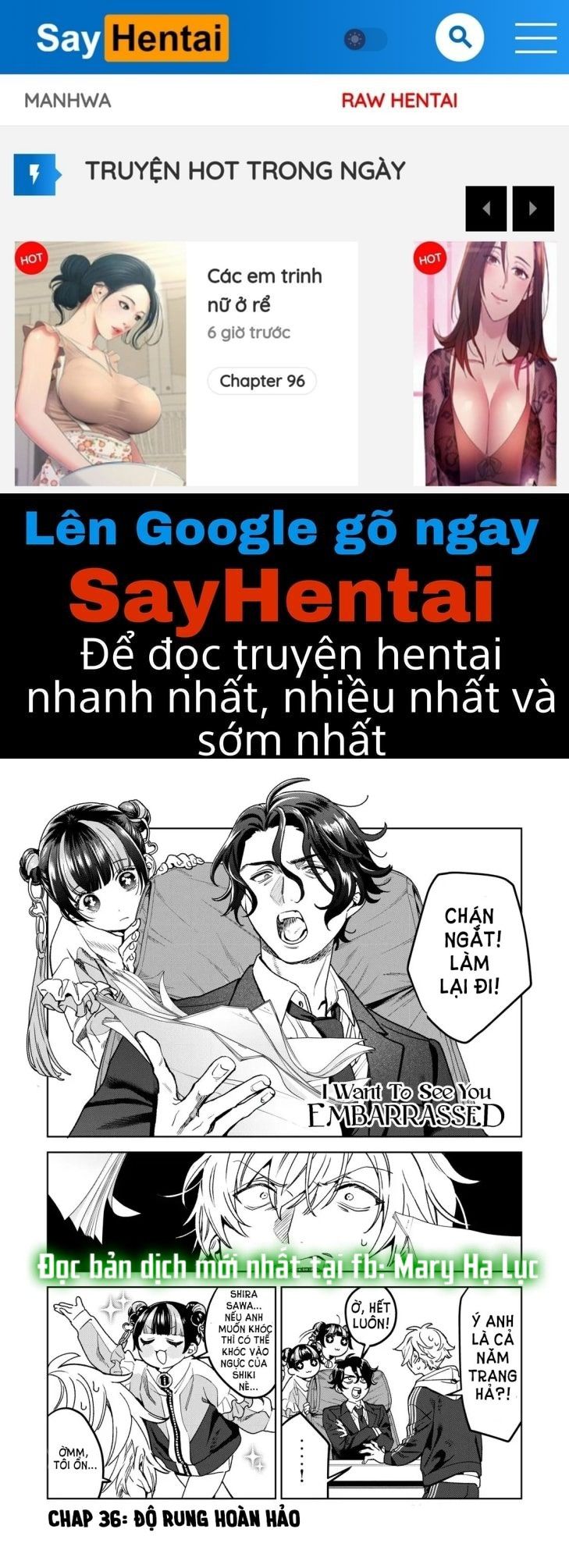 đọc truyện [18+] Tôi Muốn Thấy Dáng Vẻ Ngại Ngùng Của Cậu Chương 36.1 ảnh 1 tại Giả Dược