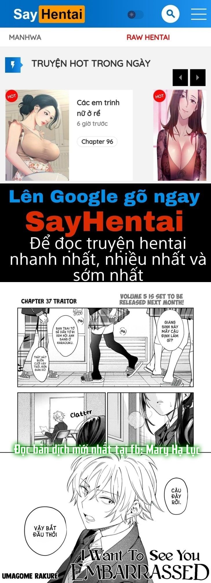 đọc truyện [18+] Tôi Muốn Thấy Dáng Vẻ Ngại Ngùng Của Cậu Chương 37.1 ảnh 1 tại Giả Dược