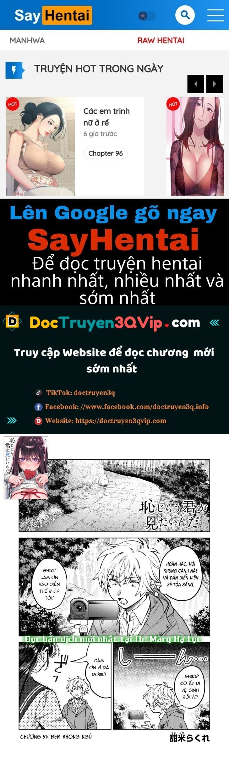 đọc truyện [18+] Tôi Muốn Thấy Dáng Vẻ Ngại Ngùng Của Cậu Chương 51.1 ảnh 1 tại Giả Dược