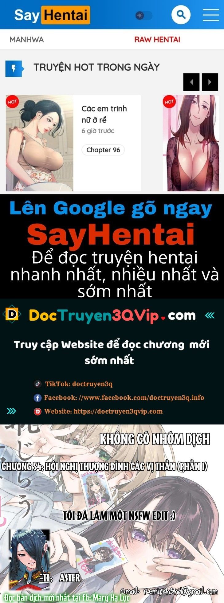 đọc truyện [18+] Tôi Muốn Thấy Dáng Vẻ Ngại Ngùng Của Cậu Chương 54.1 ảnh 1 tại Giả Dược