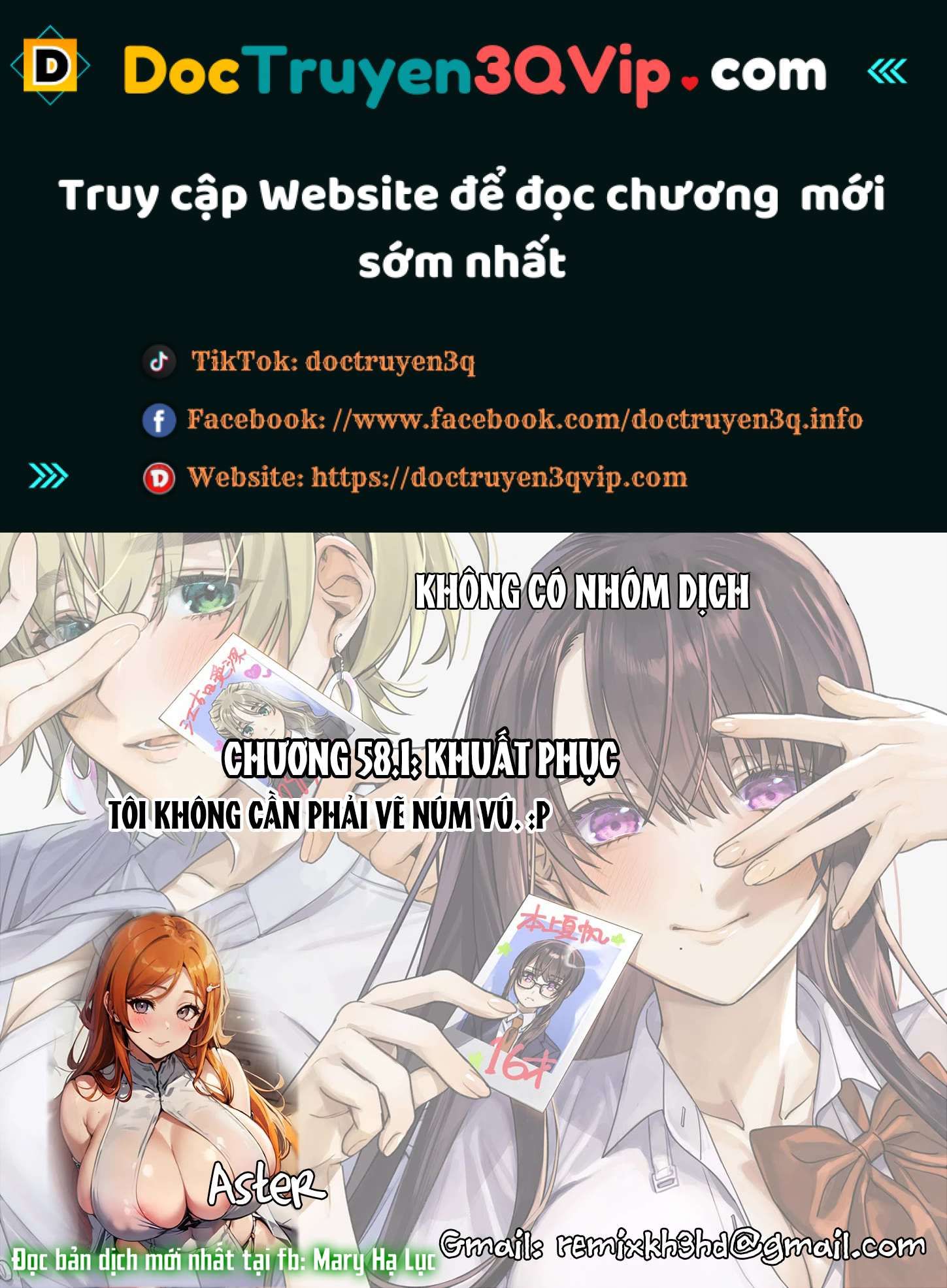 đọc truyện [18+] Tôi Muốn Thấy Dáng Vẻ Ngại Ngùng Của Cậu Chương 58.1 ảnh 2 tại Truyện Dạ Ký