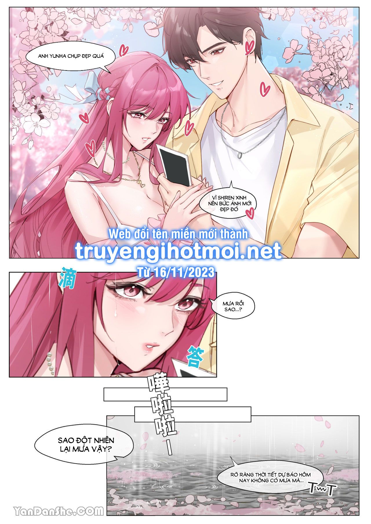 đọc truyện [21+] 0.1% Tình Yêu Vol 1~ Buổi Hẹn Hò Hiếm Có Dưới Gốc Cây Anh Đào, Cho Dù Trời Bỗng Nhiên Đổ Cơn Mưa, Cũng Phải Làm Tình Với Bạn Trai Chờ Mưa Tạnh Chương 1 ảnh 8 tại Giả Dược