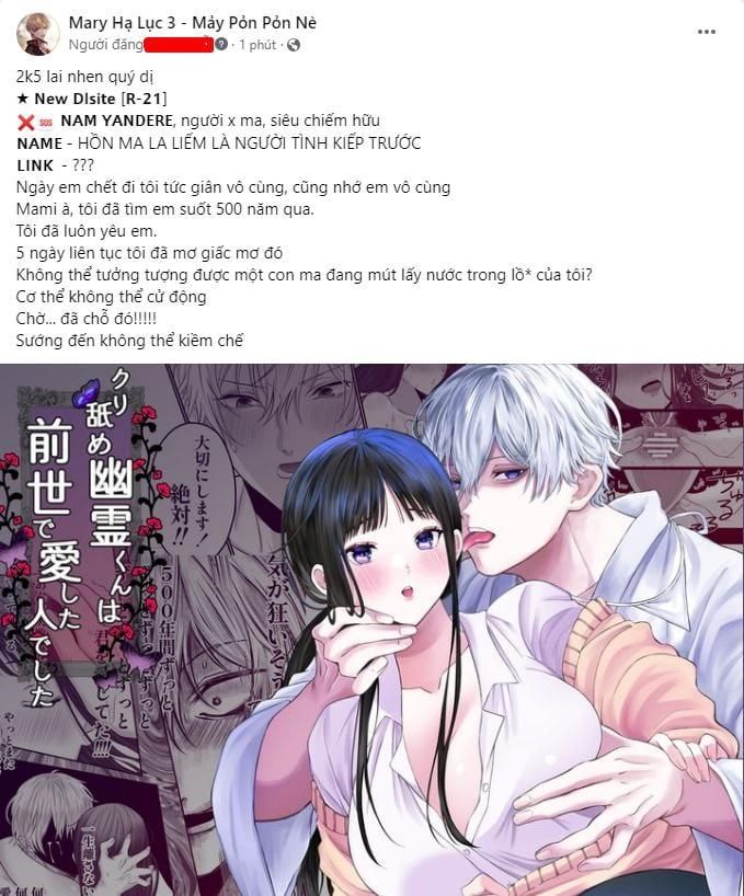 đọc truyện [21+] Hồn Ma La Liếm Là Người Tình Kiếp Trước - Nam Yandere Chương 1.1 ảnh 3 tại Truyện Dạ Ký