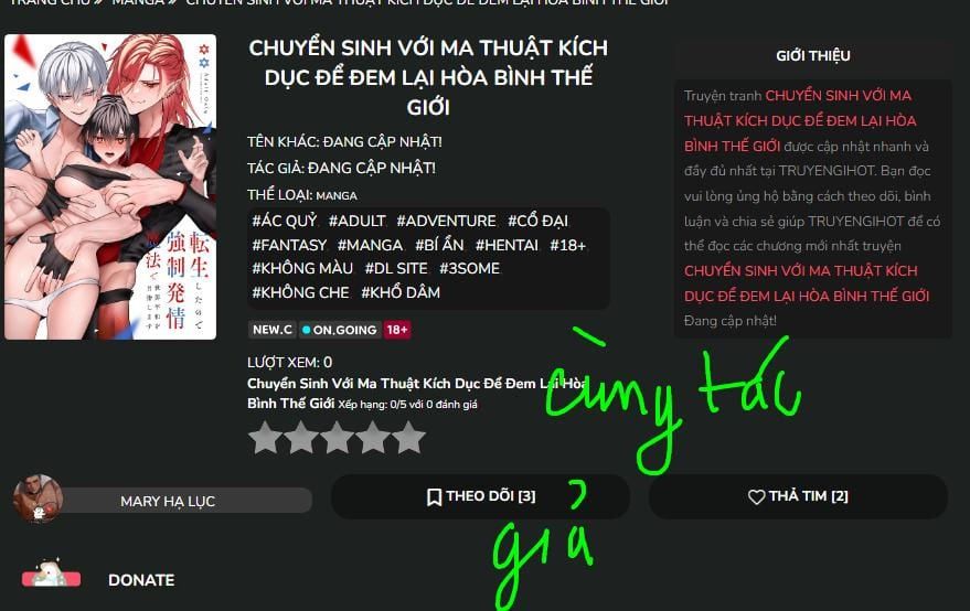 đọc truyện [21+] Người Giải Cứu Thánh Nữ Khỏi Nhóm Anh Hùng Là Ma Vương Chương 4 ảnh 2 tại Giả Dược