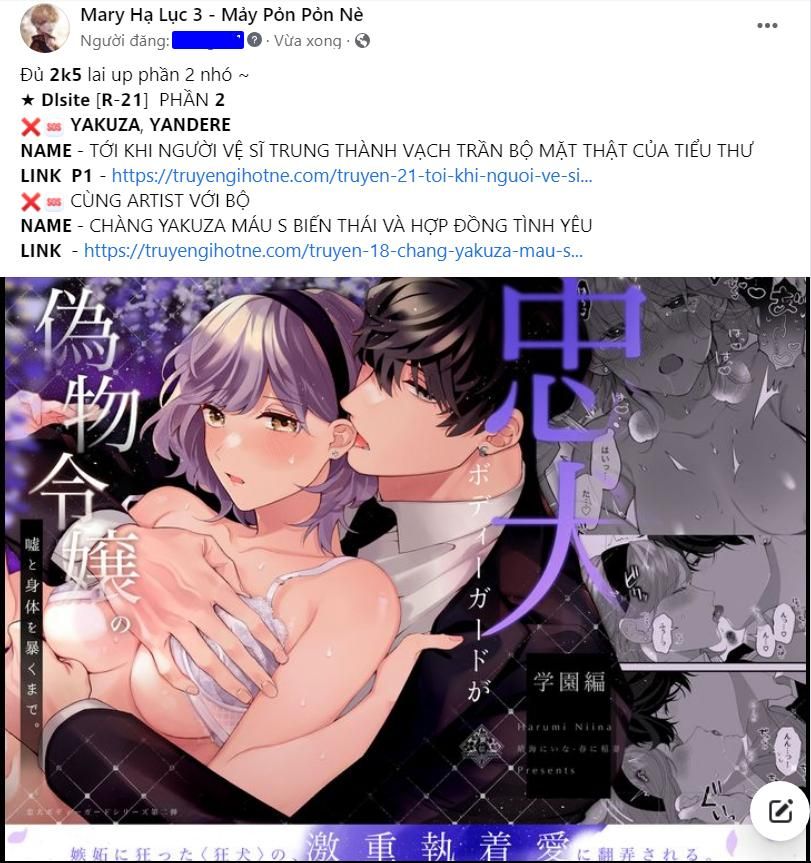đọc truyện [21+] Tới Khi Người Vệ Sĩ Trung Thành Vạch Trần Bộ Mặt Thật Của Tiểu Thư Chương 5 ảnh 2 tại Truyện Dạ Ký