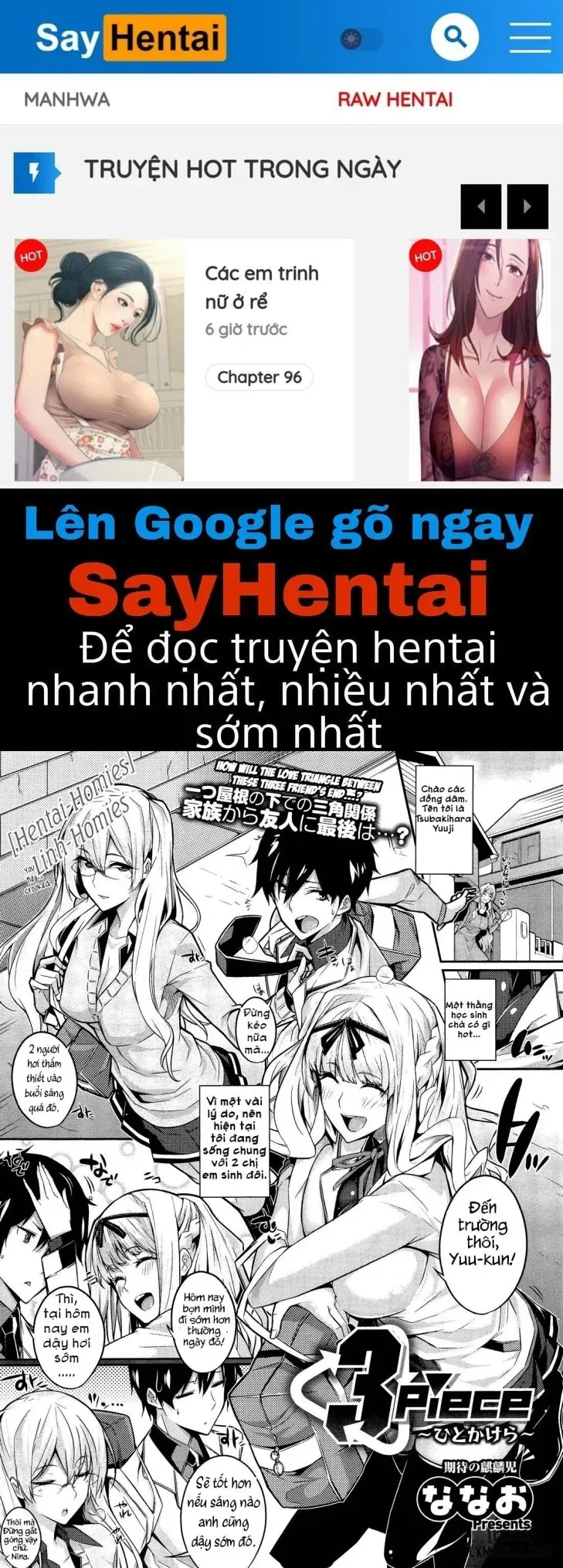 đọc truyện 3 Piece Chương 1 ảnh 2 tại Thiên Thai Truyện