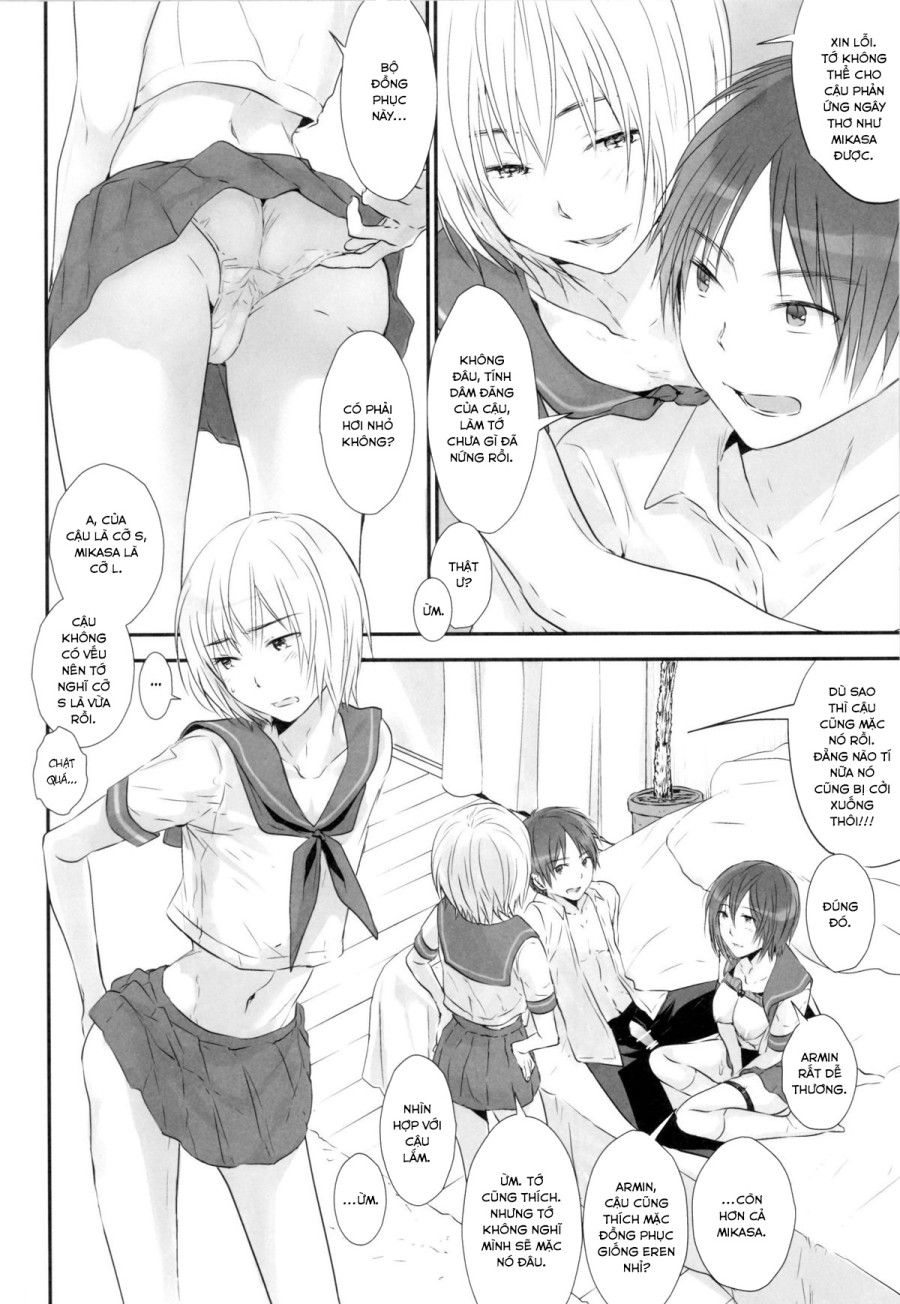 3p (attack On Titan Doujinshi) Oneshot page 12 - Giả Dược