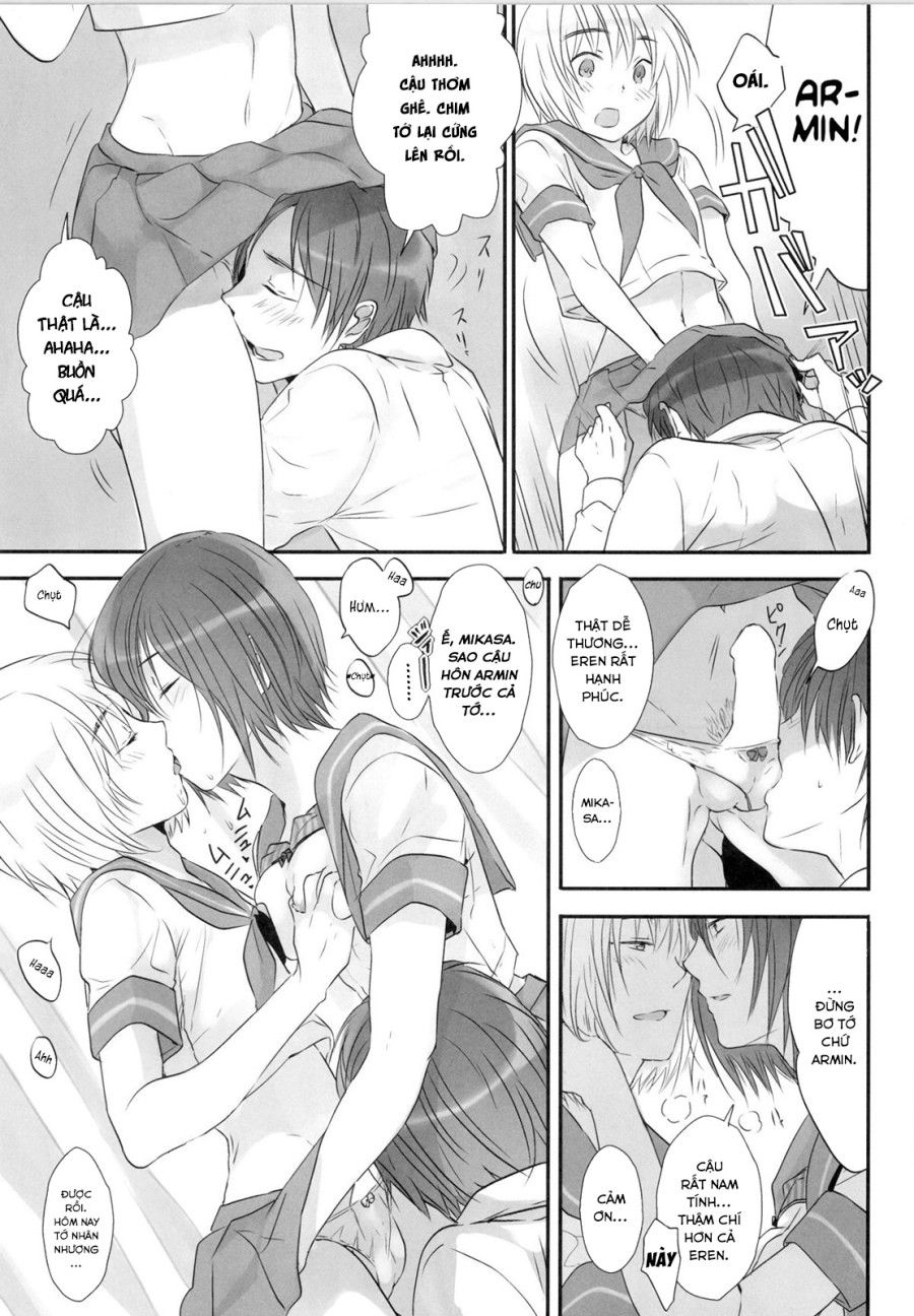 3p (attack On Titan Doujinshi) Oneshot page 13 - Giả Dược