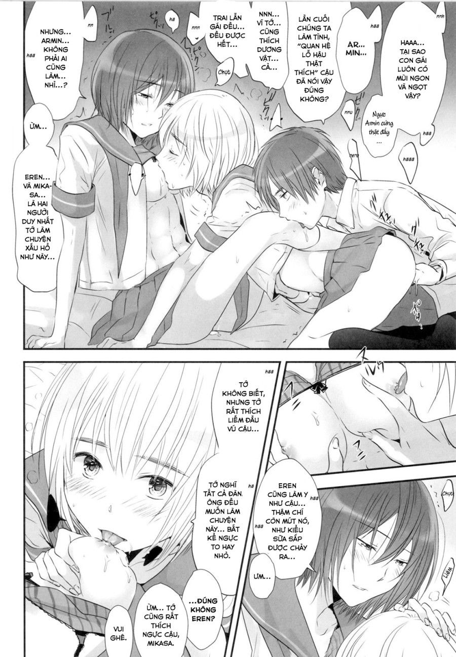 3p (attack On Titan Doujinshi) Oneshot page 14 - Giả Dược