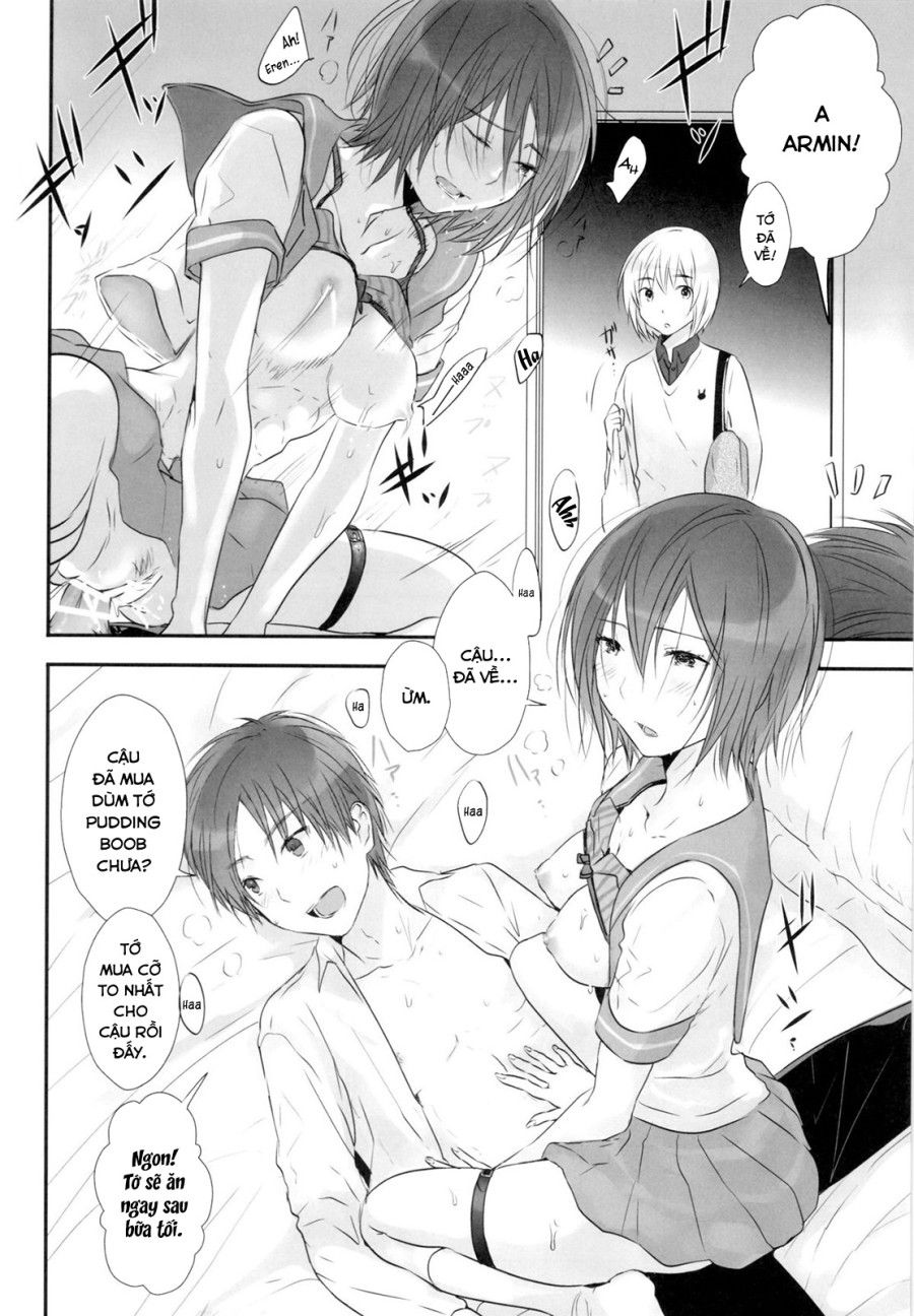 3p (attack On Titan Doujinshi) Oneshot page 6 - Giả Dược