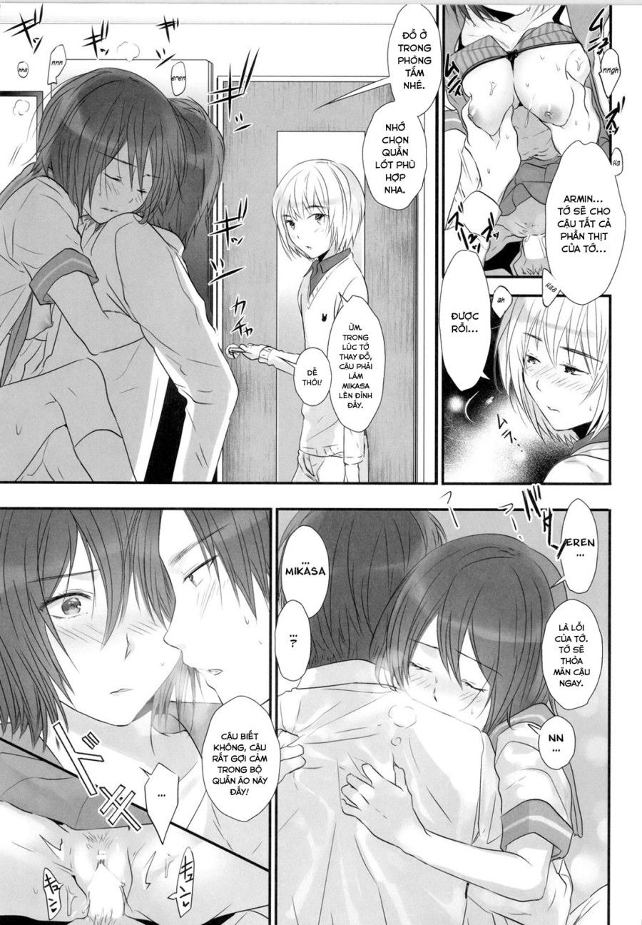 3p (attack On Titan Doujinshi) Oneshot page 9 - Giả Dược