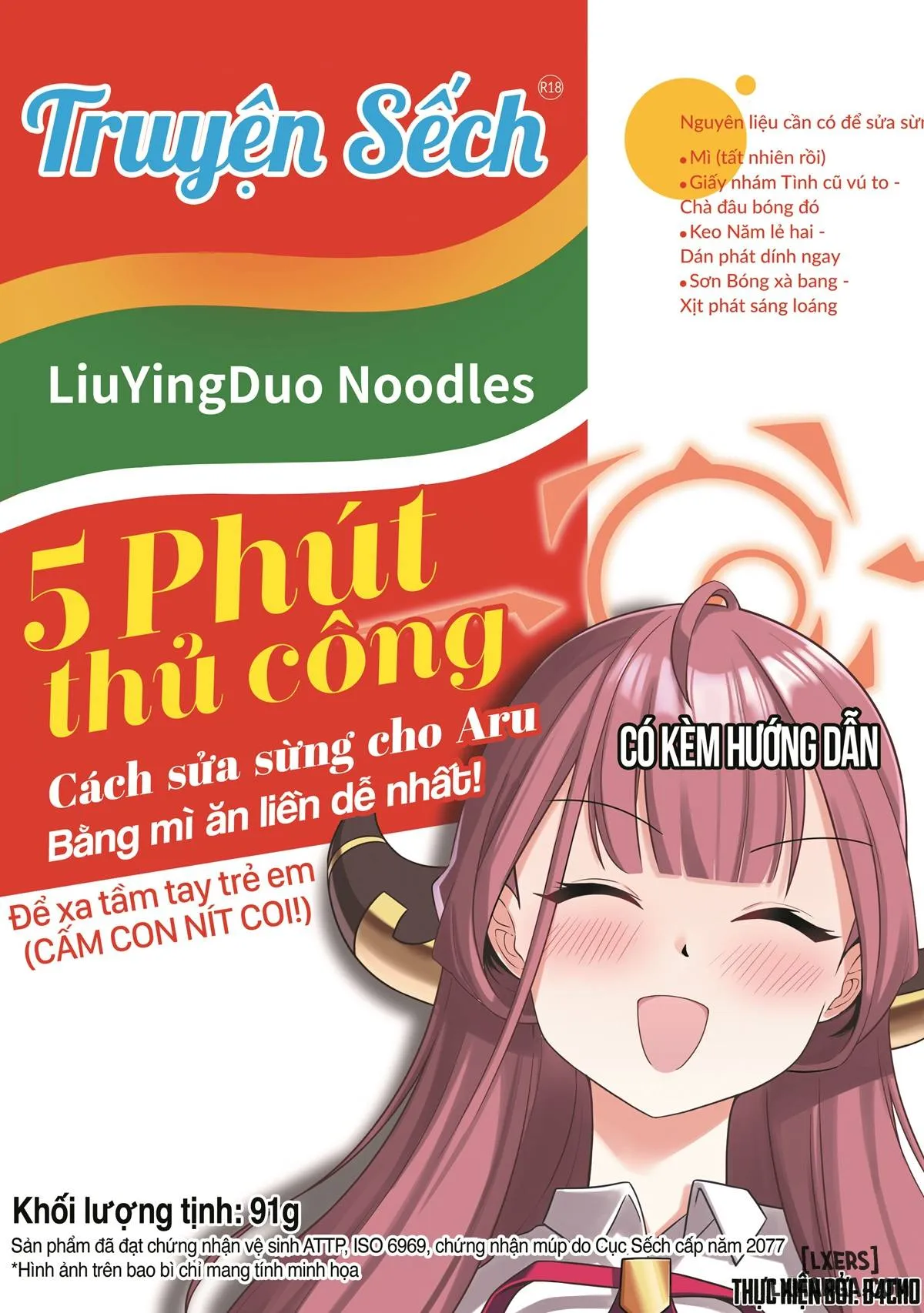 đọc truyện 5 Phút Thủ Công-cách Để Sửa Sừng Cho Aru Bằng Mì Tôm! Giả Dược