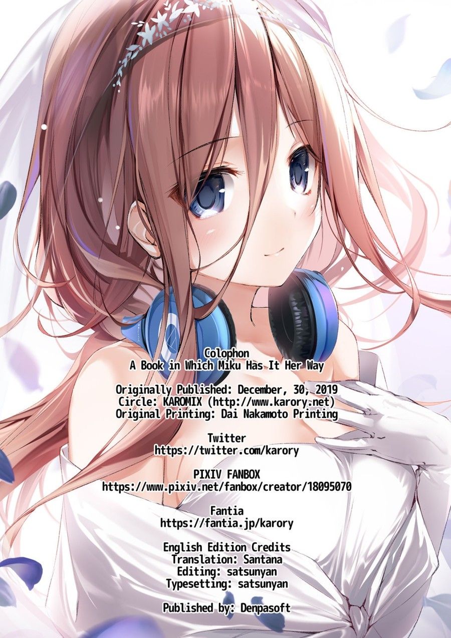 A Book Miku Has It Her Way Oneshot page 29 - Giả Dược