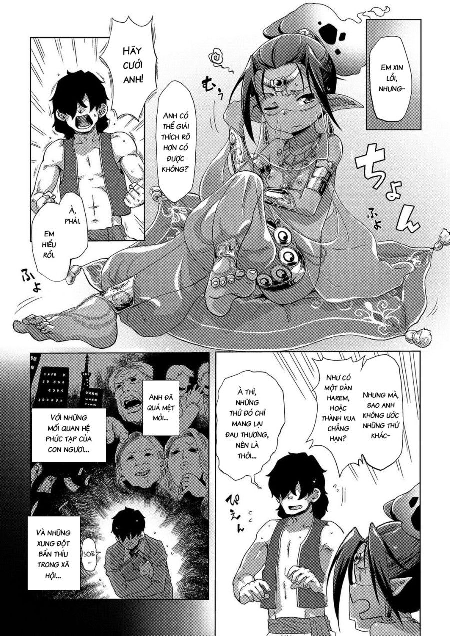 A Genie And A Hikikomori In The Lamp Oneshot page 4 - Giả Dược