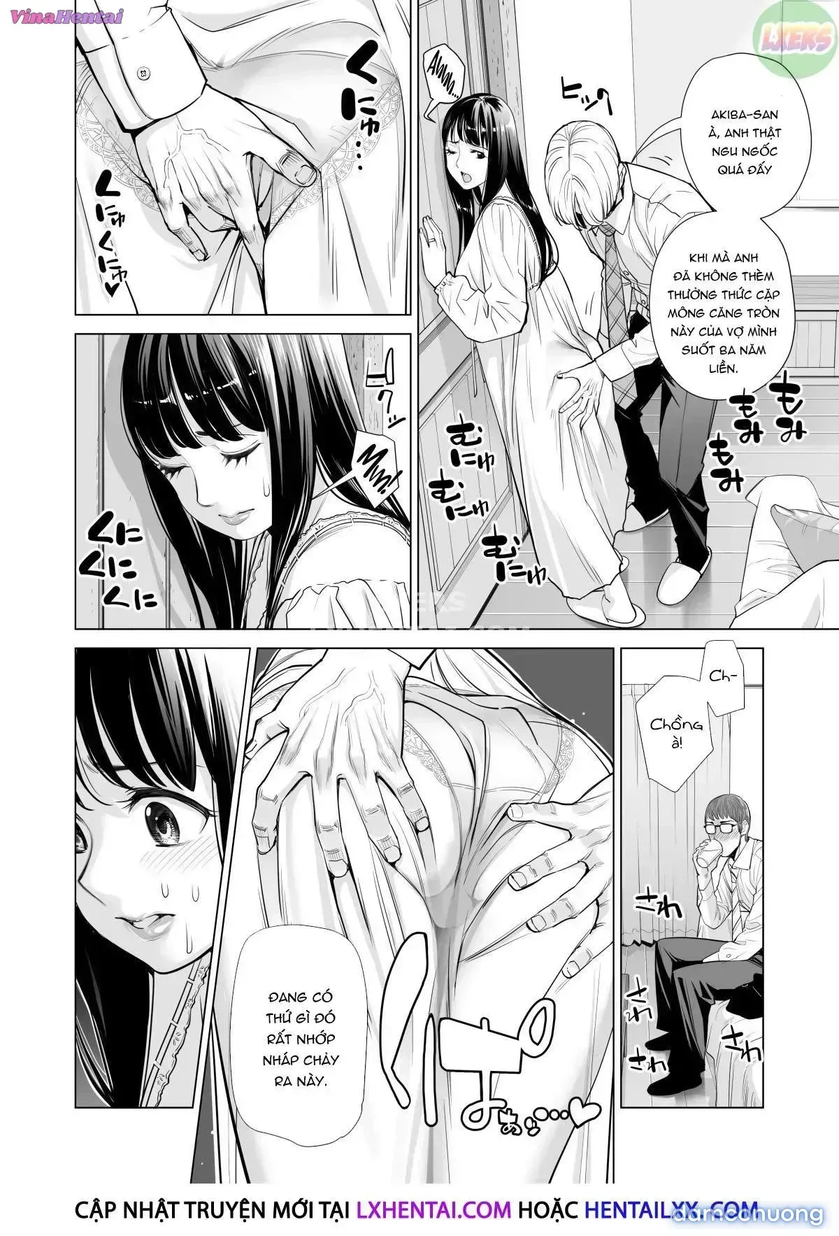 đọc truyện A Housewife Stolen By A Coworker Besides Her Blackout Drunk Husband [tsukiyo No Midare Zake (zenpen) Moonlit Intoxication; Tsukiyo No Midare Zake (kouhen) Moonlit Intoxication] Chương 1 ảnh 19 tại Thiên Thai Truyện