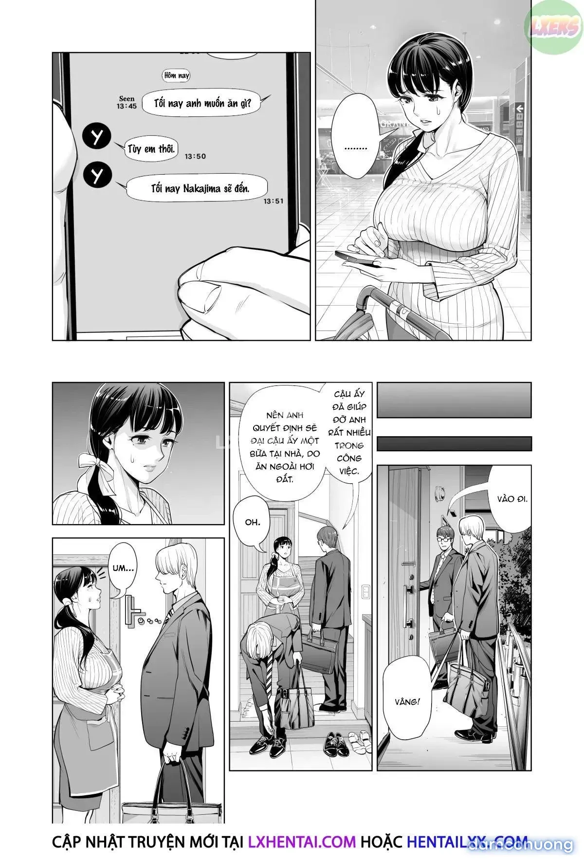 đọc truyện A Housewife Stolen By A Coworker Besides Her Blackout Drunk Husband [tsukiyo No Midare Zake (zenpen) Moonlit Intoxication; Tsukiyo No Midare Zake (kouhen) Moonlit Intoxication] Chương 1 ảnh 21 tại Thiên Thai Truyện