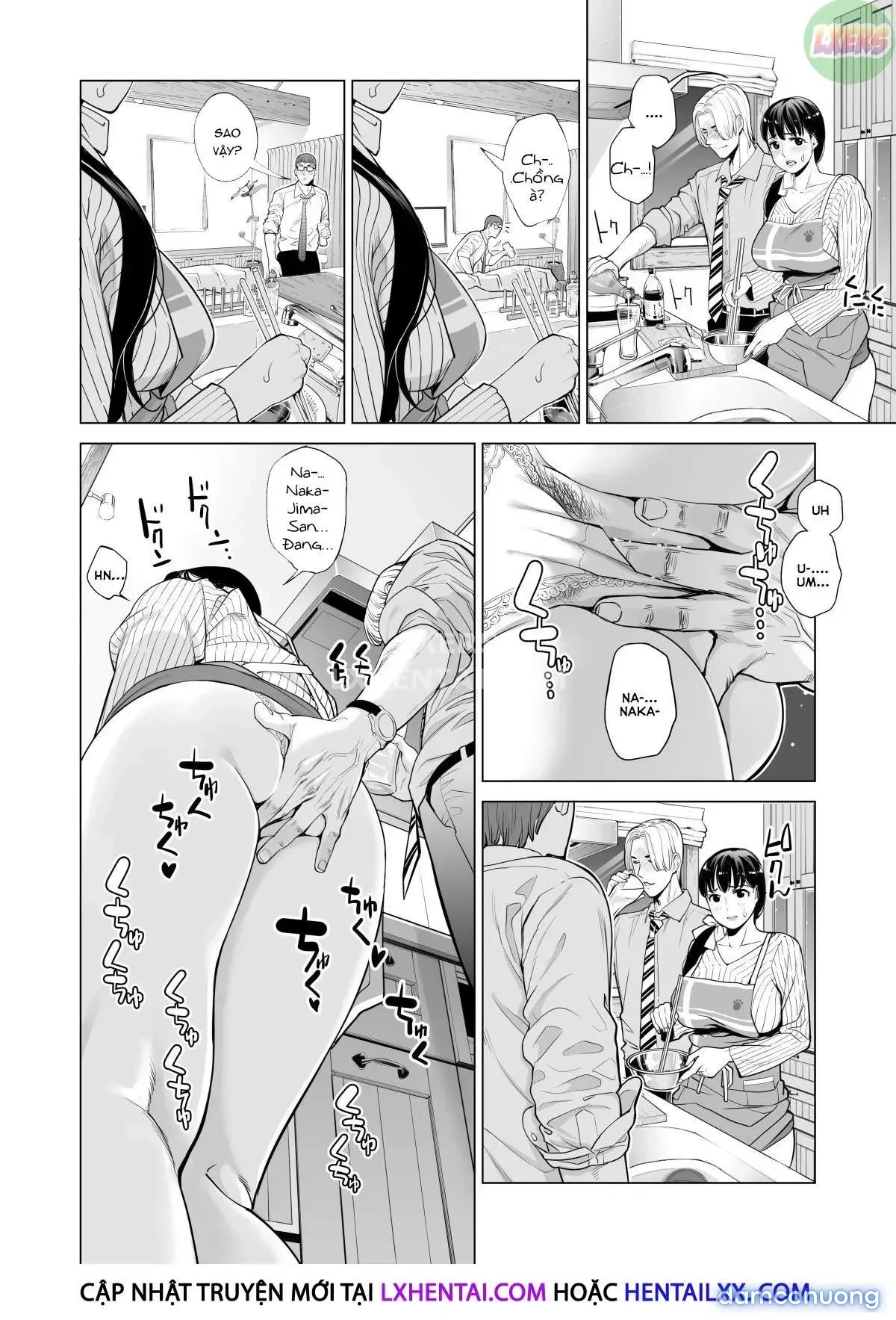 đọc truyện A Housewife Stolen By A Coworker Besides Her Blackout Drunk Husband [tsukiyo No Midare Zake (zenpen) Moonlit Intoxication; Tsukiyo No Midare Zake (kouhen) Moonlit Intoxication] Chương 1 ảnh 27 tại Thiên Thai Truyện