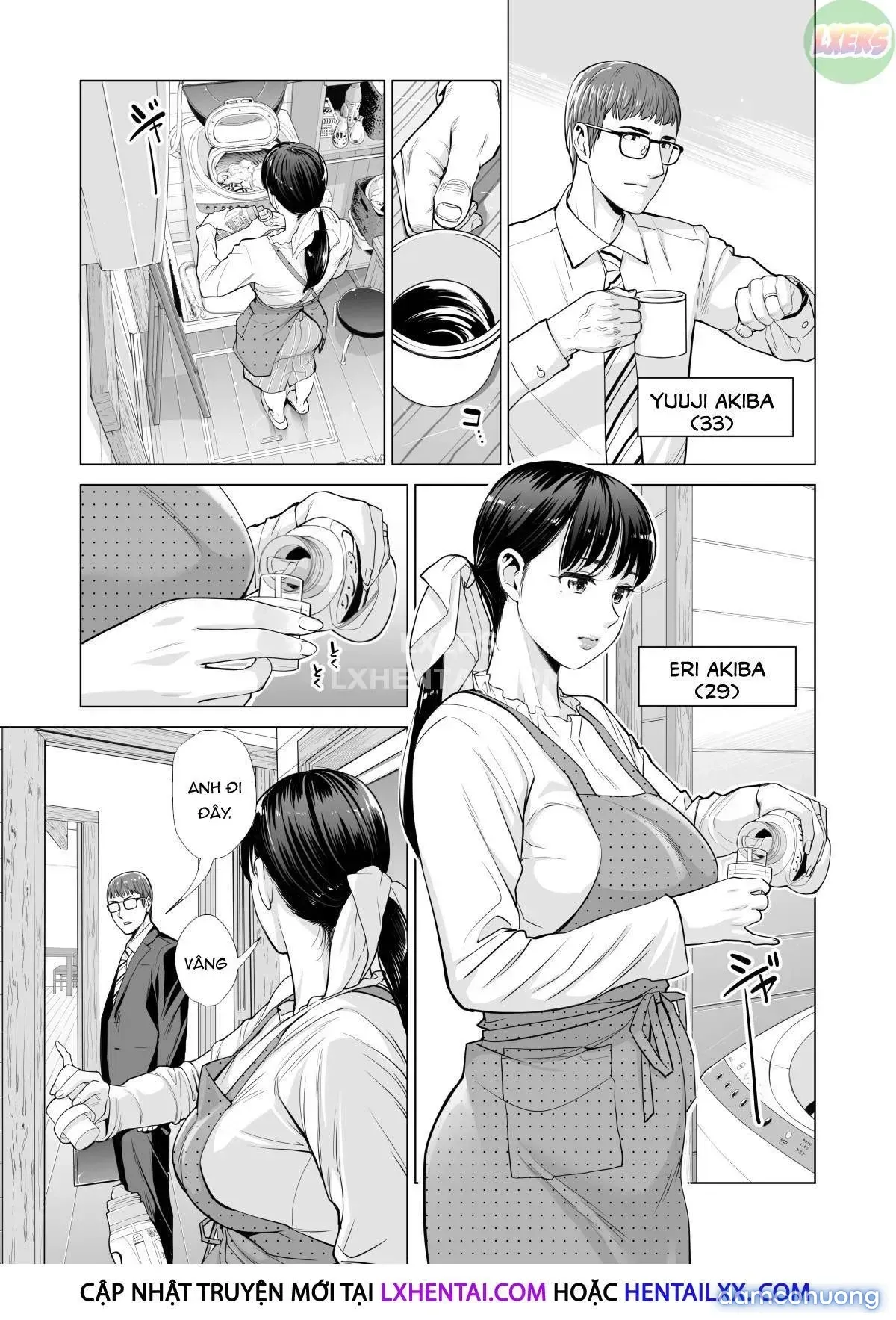 đọc truyện A Housewife Stolen By A Coworker Besides Her Blackout Drunk Husband [tsukiyo No Midare Zake (zenpen) Moonlit Intoxication; Tsukiyo No Midare Zake (kouhen) Moonlit Intoxication] Chương 1 ảnh 6 tại Thiên Thai Truyện
