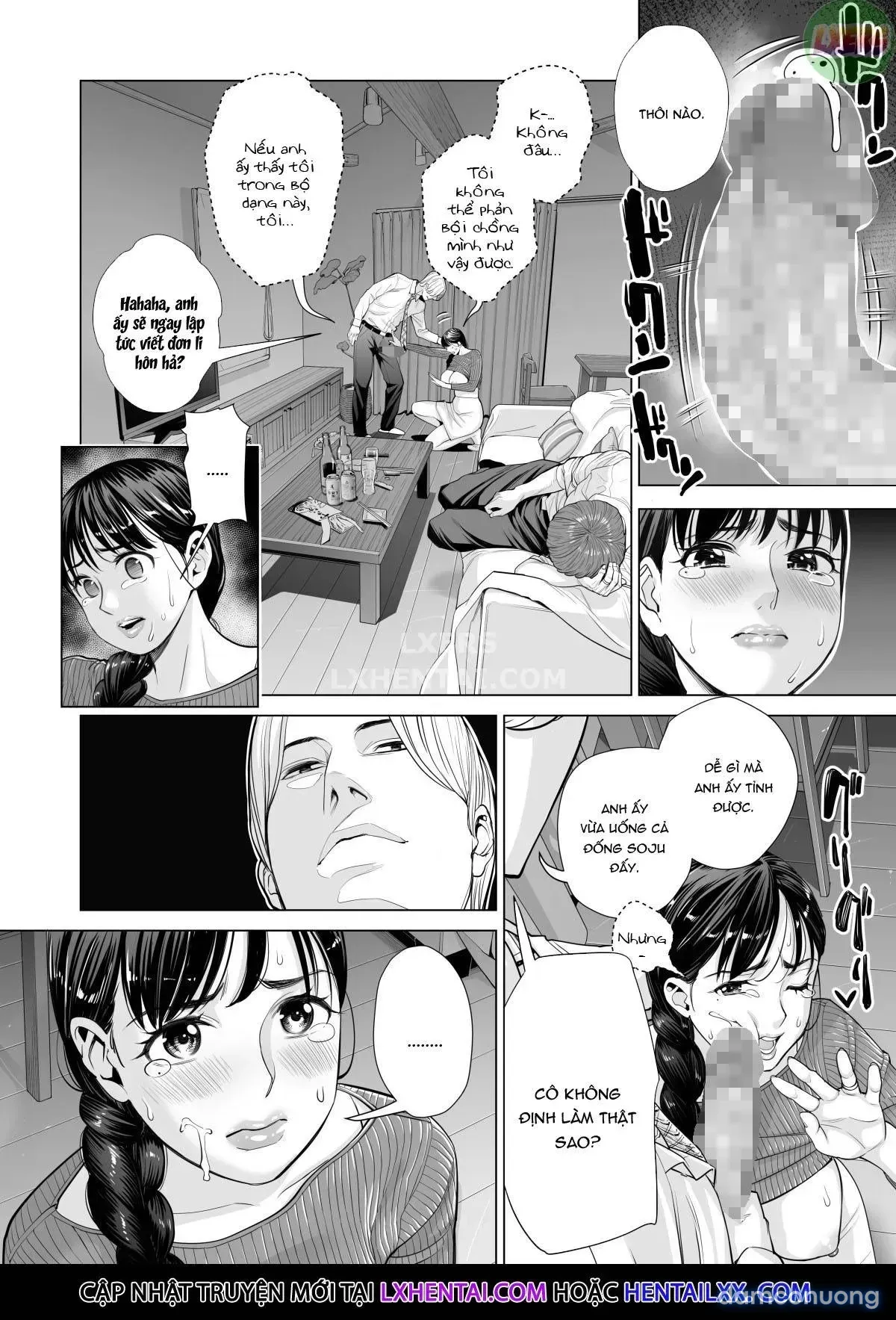 đọc truyện A Housewife Stolen By A Coworker Besides Her Blackout Drunk Husband [tsukiyo No Midare Zake (zenpen) Moonlit Intoxication; Tsukiyo No Midare Zake (kouhen) Moonlit Intoxication] Chương 2 ảnh 13 tại Thiên Thai Truyện