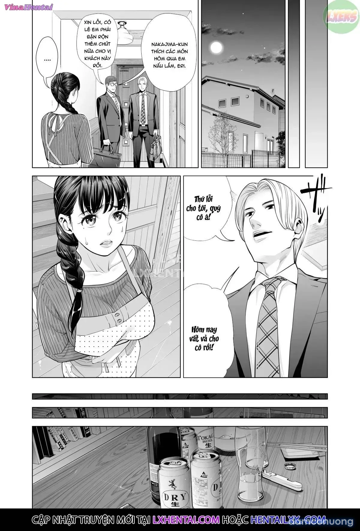 đọc truyện A Housewife Stolen By A Coworker Besides Her Blackout Drunk Husband [tsukiyo No Midare Zake (zenpen) Moonlit Intoxication; Tsukiyo No Midare Zake (kouhen) Moonlit Intoxication] Chương 2 ảnh 10 tại Thiên Thai Truyện