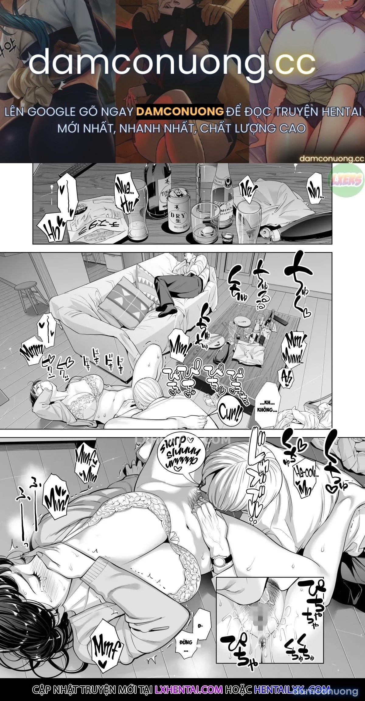 đọc truyện A Housewife Stolen By A Coworker Besides Her Blackout Drunk Husband [tsukiyo No Midare Zake (zenpen) Moonlit Intoxication; Tsukiyo No Midare Zake (kouhen) Moonlit Intoxication] Chương 3 ảnh 2 tại Thiên Thai Truyện