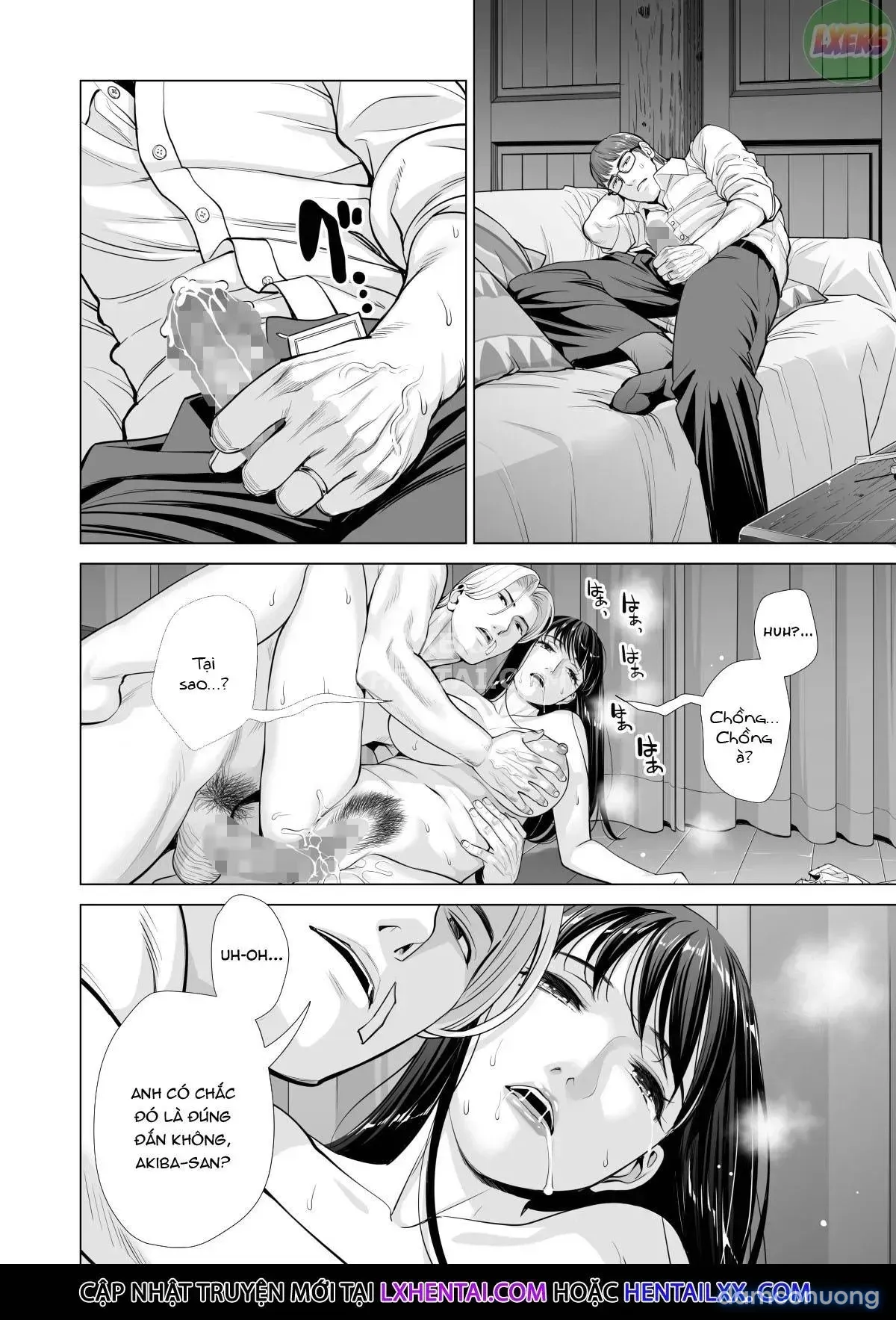 đọc truyện A Housewife Stolen By A Coworker Besides Her Blackout Drunk Husband [tsukiyo No Midare Zake (zenpen) Moonlit Intoxication; Tsukiyo No Midare Zake (kouhen) Moonlit Intoxication] Chương 3 ảnh 13 tại Thiên Thai Truyện