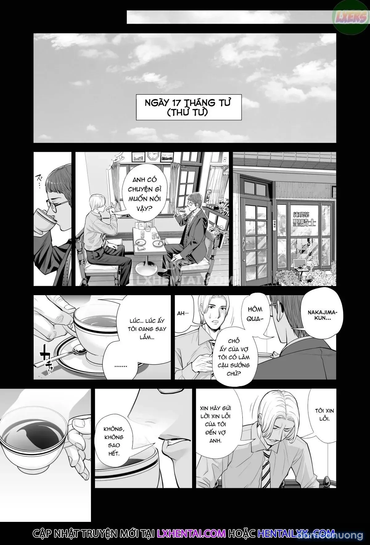 đọc truyện A Housewife Stolen By A Coworker Besides Her Blackout Drunk Husband [tsukiyo No Midare Zake (zenpen) Moonlit Intoxication; Tsukiyo No Midare Zake (kouhen) Moonlit Intoxication] Chương 3 ảnh 14 tại Thiên Thai Truyện