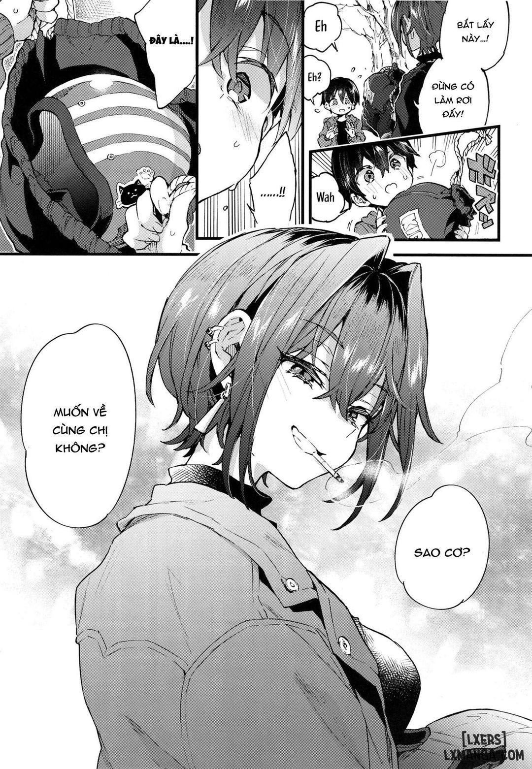đọc truyện A Kind Of Scary Onee-san Took Me In As Her Pet Oneshot ảnh 38 tại Giả Dược