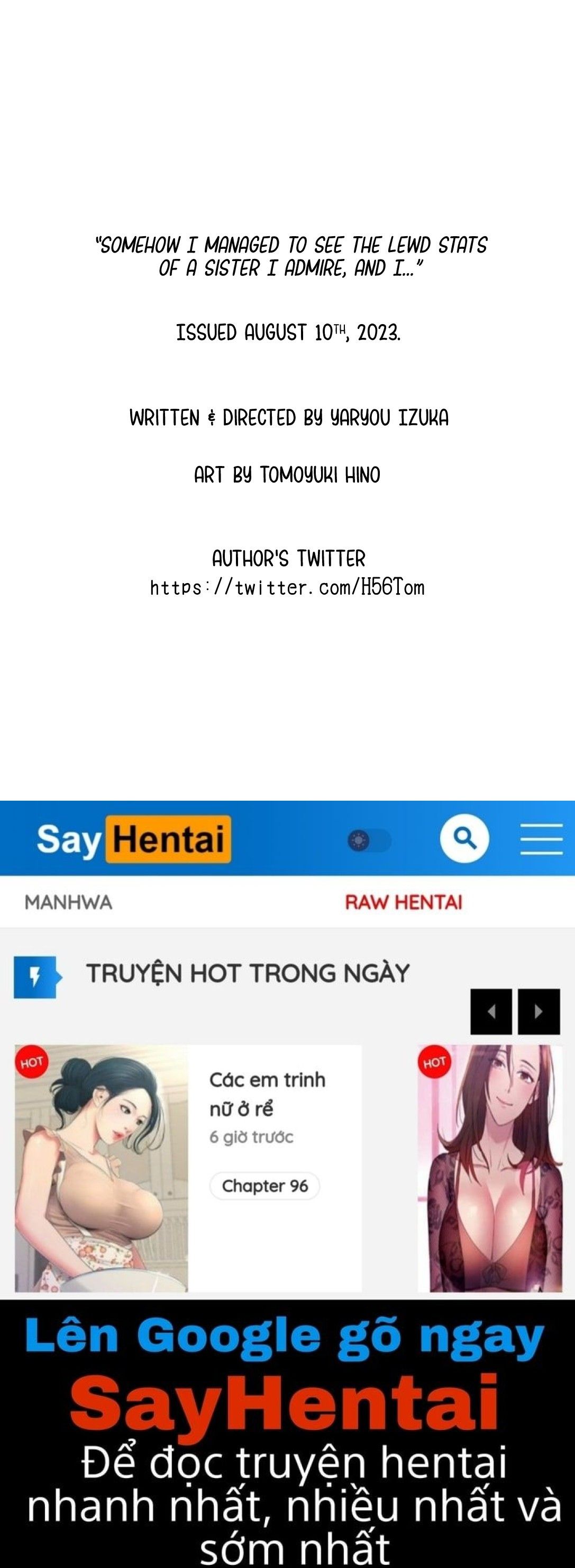 đọc truyện Akogare No Onee-chan No Ecchi Na Status Ga Mieru You Ni Nacchatta Boku Wa. Oneshot ảnh 75 tại Thiên Thai Truyện