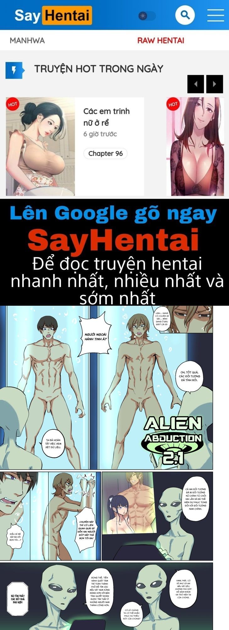 đọc truyện Alien Abduction Chương 2.1 ảnh 1 tại Giả Dược