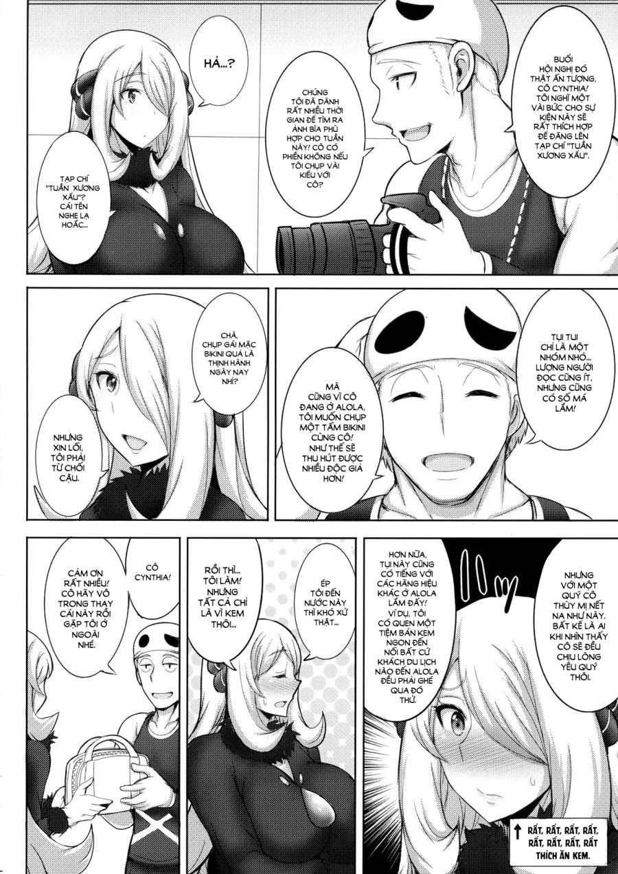 Alola! Chụp Cynthia Mặc Bikini! Oneshot page 4 - Giả Dược