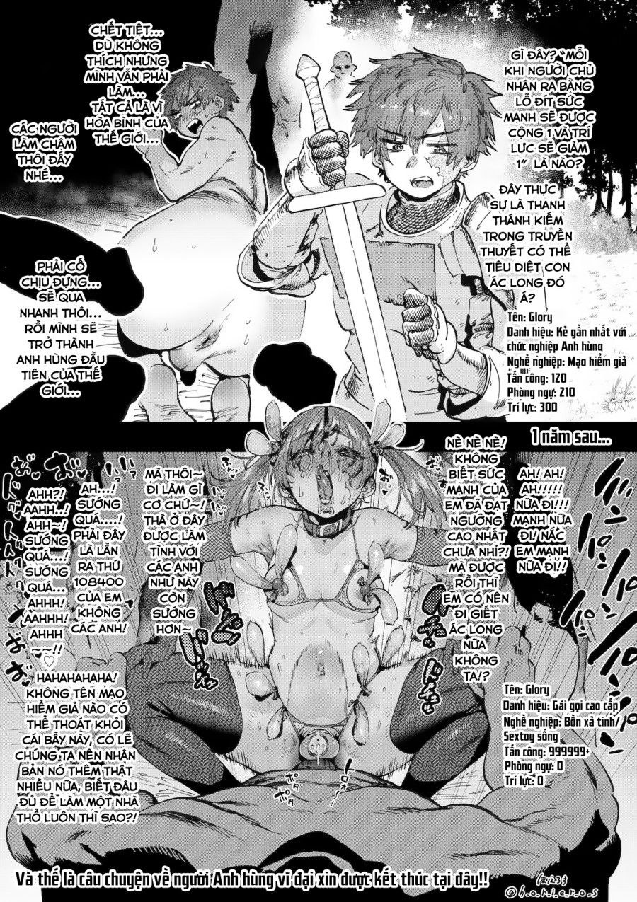 Anal De Mesuiki Suru Hodo Tsuyoku Naru Buki O Te Ni Irete, Tsuyoku Narou To Anal Sex Bakkari Shitetara Tatakai Toka Doudemo Yokunacchatta Boukensha-san Desu Oneshot page 2 - Giả Dược