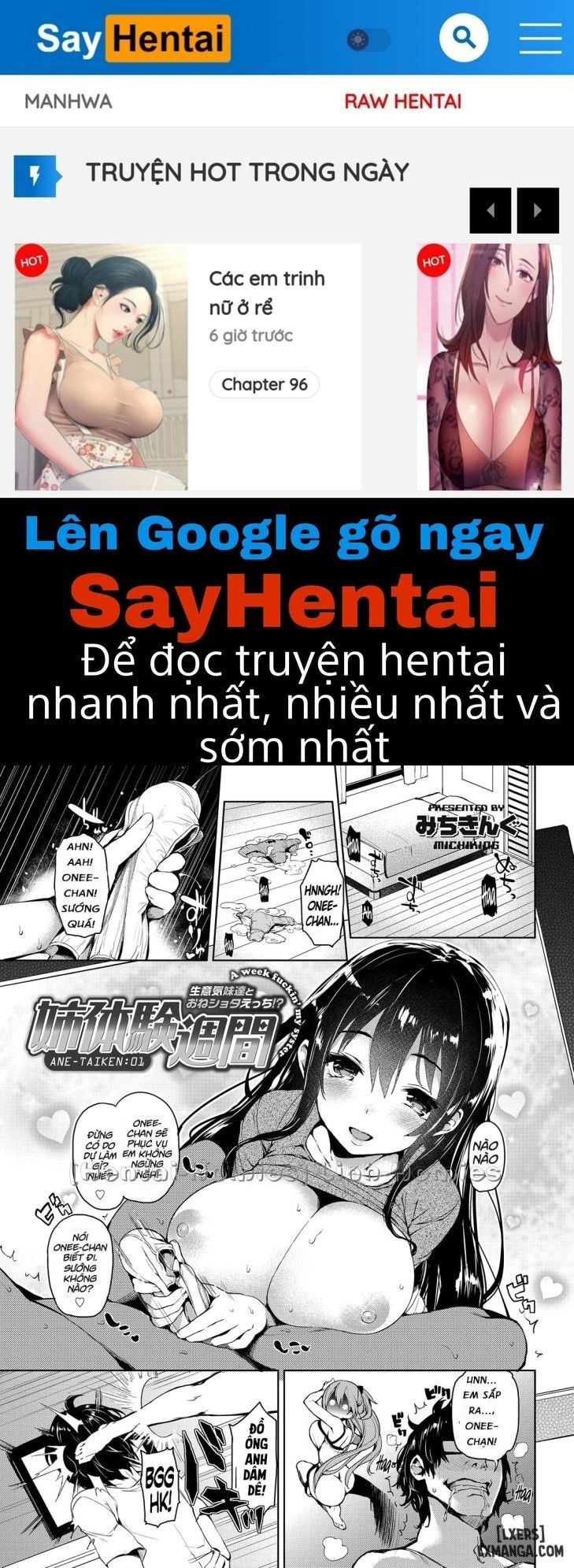 đọc truyện Ane Taiken Shuukan Chương 1 ảnh 1 tại Giả Dược