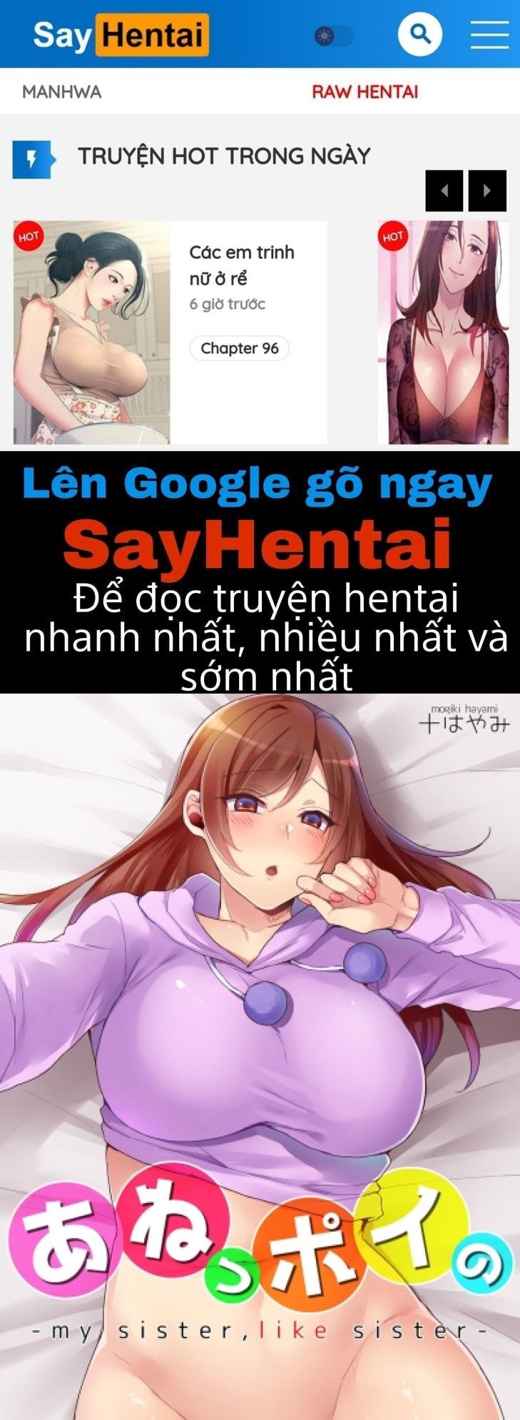 đọc truyện Aneppoi No -my Sister, Like Sister Chương 1 ảnh 1 tại Giả Dược