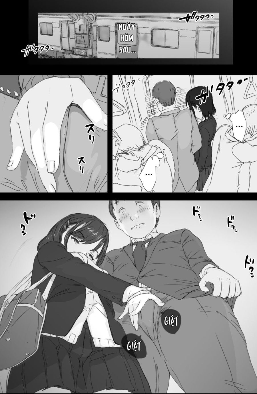 Anh Chàng May Mắn Và Cô Gái Khoe Hàng Trên Chuyến Tàu Điện Ngầm Oneshot page 17 - Giả Dược