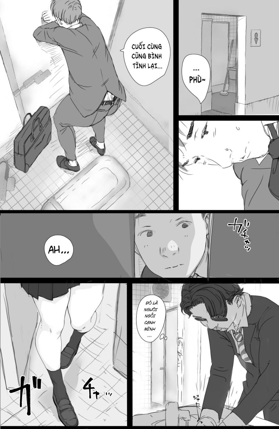 Anh Chàng May Mắn Và Cô Gái Khoe Hàng Trên Chuyến Tàu Điện Ngầm Oneshot page 7 - Giả Dược