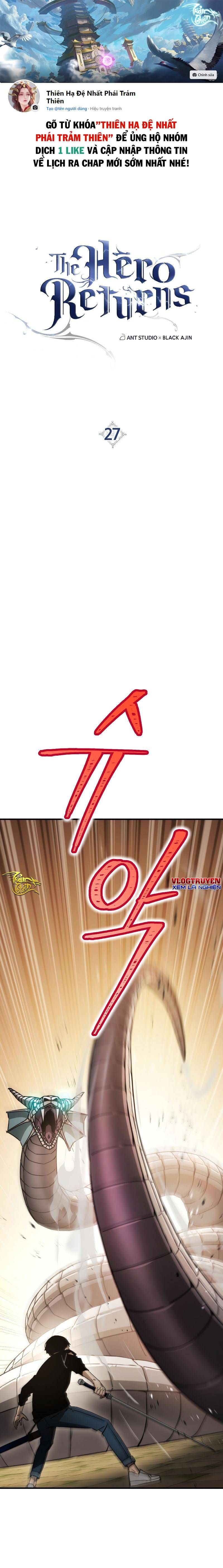 đọc truyện Anh Hùng Trở Lại Chương 27 ảnh 2 tại Thiên Thai Truyện