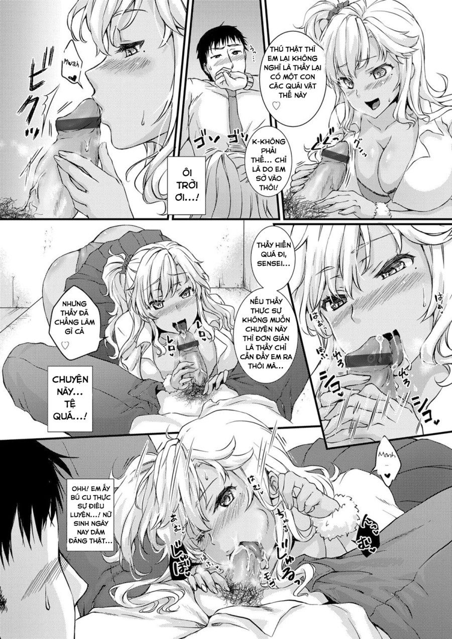 Anh Thầy Giáo Chính Trực May Mắn Được Cô Nàng Gyaru Ngây Thơ Xinh Đẹp Dú To Hiến Thân Oneshot page 7 - Giả Dược