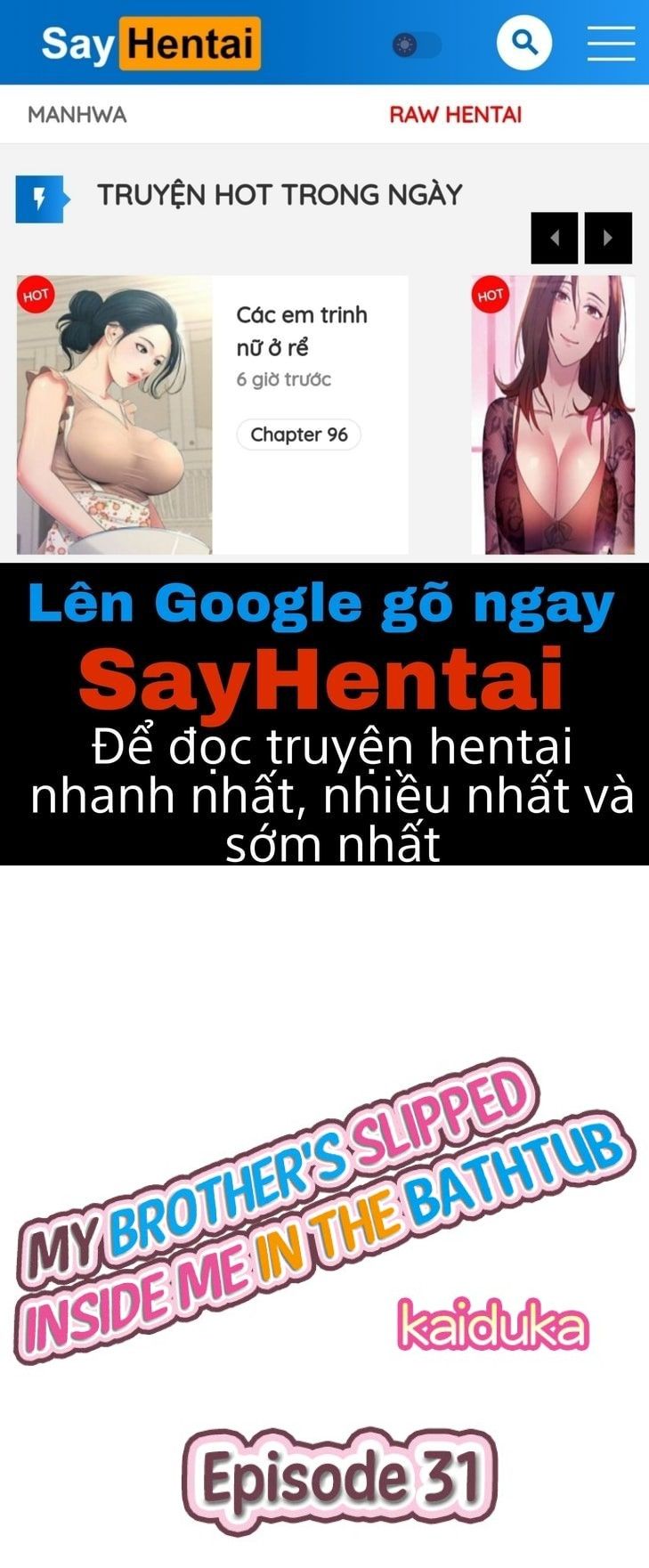 đọc truyện Anh Trai Và Hai Cô Em Dâm Dãng Chương 31 ảnh 1 tại Giả Dược