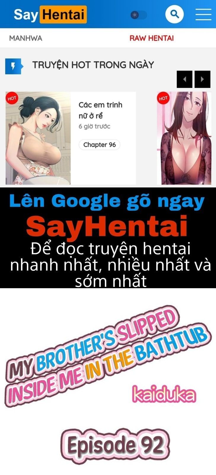 đọc truyện Anh Trai Và Hai Cô Em Dâm Dãng Chương 92 ảnh 1 tại Giả Dược
