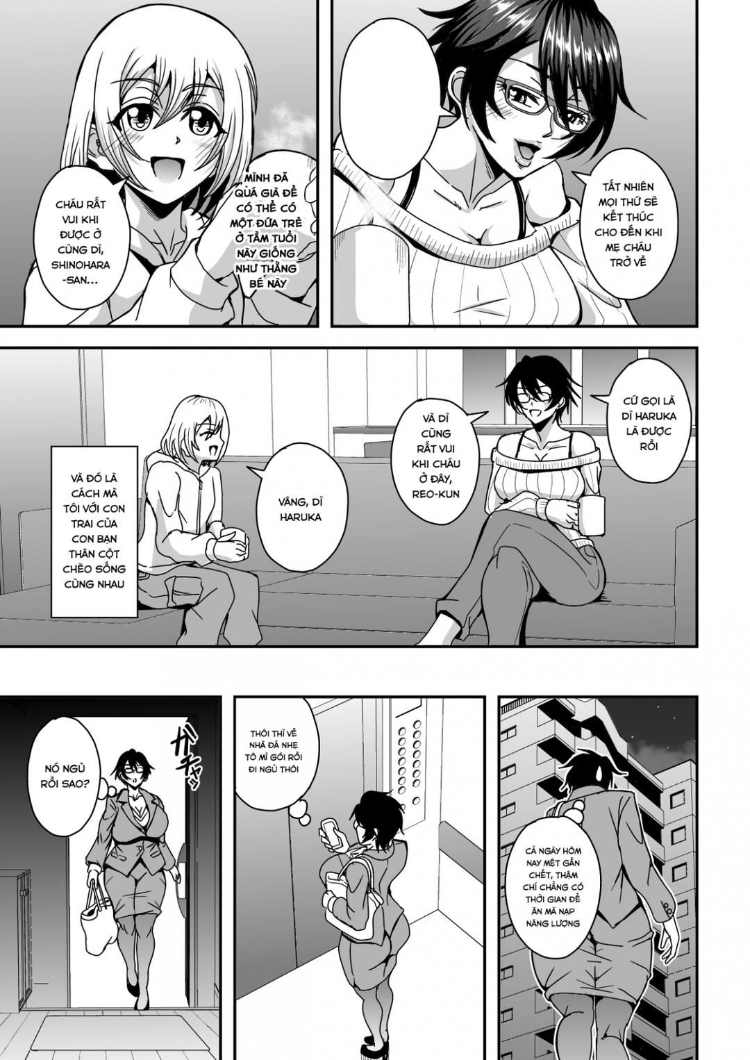 Arofour Dokushin Baricare Oba-san Ga Yuujin No Musuko Demo Aru Toshishita Danshi To No Kankei Ni Hamaru Hanashi Chương 1 page 4 - Giả Dược