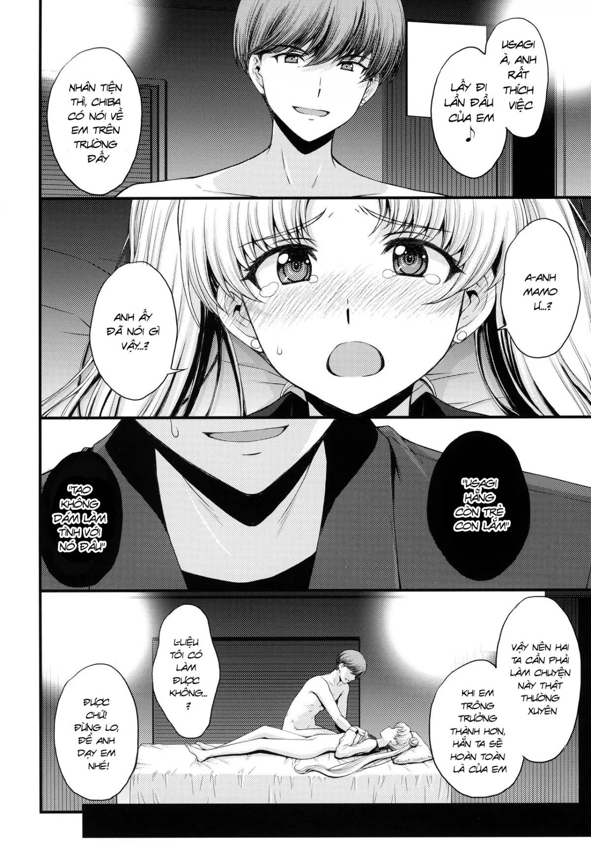 đọc truyện As Innocent As A Bunny! The Pretty Guardian Loses To The Dick! Oneshot ảnh 5 tại Giả Dược